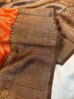 Manjari (Semi silk) - Rust Orange - Image 4