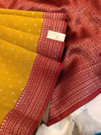 Sivakami (Semi silk) - Golden mustard - Image 4