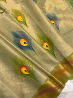 Hand-painted kasav tissue silk - SY106 - Image 2