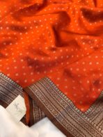 Sivakami (Semi silk) - Rust Orange - Image 4