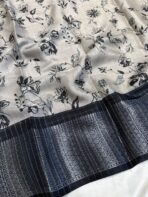 Smrithi (Dola silk) - Grey Black - Image 3