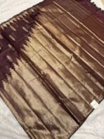Athmika (Raw tissue silk) - Kaapi brown - Image 3