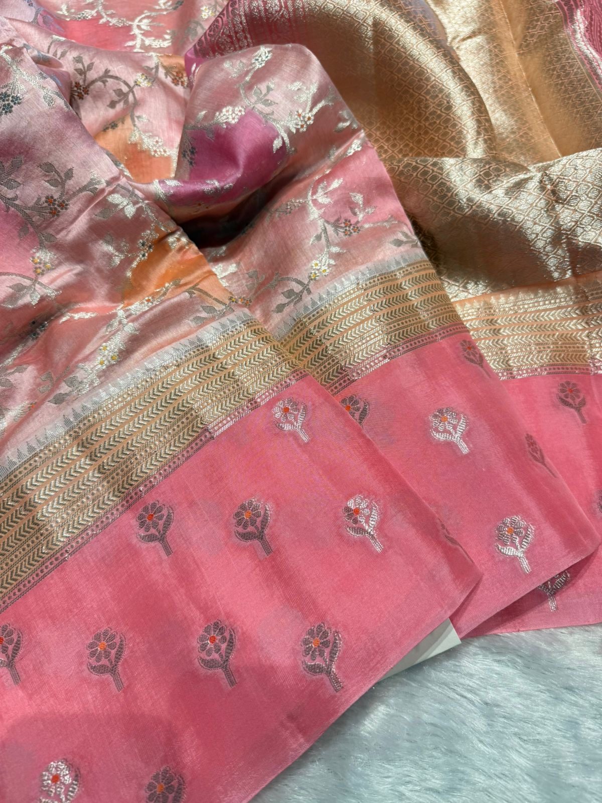 ce041f29-7d00-43f4-9b20-d464f41f2407 Meher (Banaras soft silk) - Candy pink - Image 1