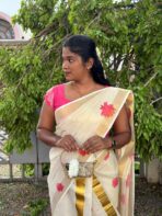 Vishu Varnam (Set mundu) - SY106 - Image 4