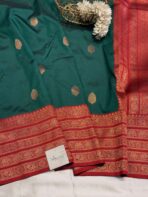 Kamakshi (Soft silk) - Emerald green