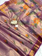 Hand-painted kasav tissue silk - SY105 - Image 2