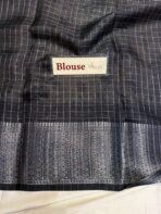 Smrithi (Dola silk) - Grey Black - Image 4