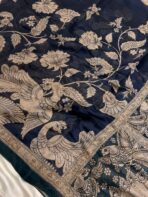 Vinmaya (Chanderi cotton) - Navy