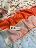 Warli whisperers (Cotton) - Orange - Image 4