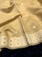 Pallavi (Muga - Jamdani) - Mustard - Image 3