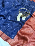 Sivakami (Semi silk) - Royal blue - Image 2