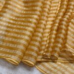 Sunlit stripes (Shimmer georgette) - Gold