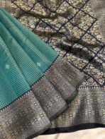 Sundhari (Semi silk) - Teal