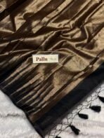 Athmika (Raw tissue silk) - Black - Image 5