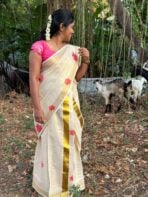 Vishu Varnam (Set mundu) - SY106 - Image 2
