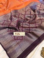 Sundhari (Semi silk) - Orange - Image 4