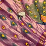 Hand-painted kasav tissue silk - SY107