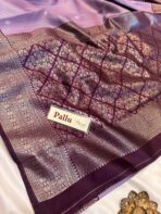 Sundhari (Semi silk) - Lavender - Image 5