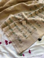 Clara (Embroidered Tissue) - Soft gold