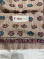 Kanika (Printed Semi Tussar) -  Blue - Image 5
