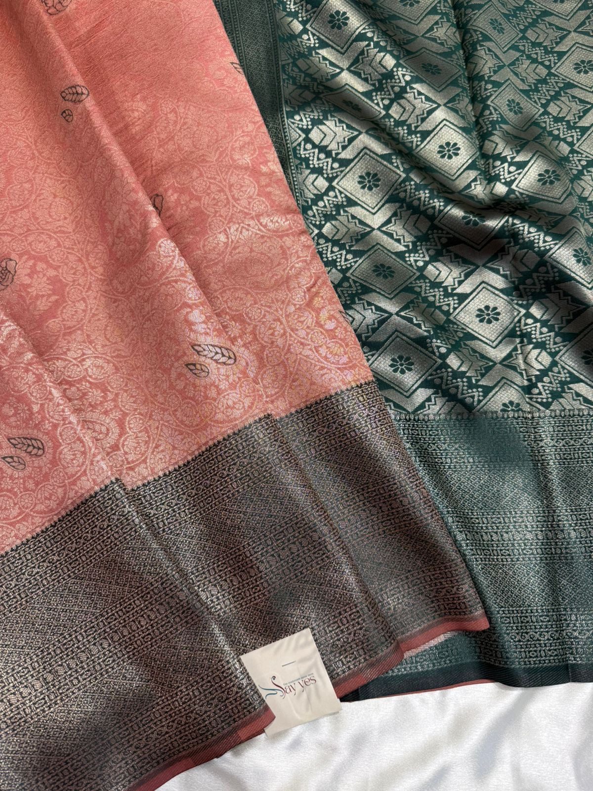 1ff00cf5-5cda-4f76-9406-f81921c1b001 Sundhari (Semi silk) - Baby pink - Image 1