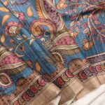 Kanika (Printed Semi Tussar) -  Blue