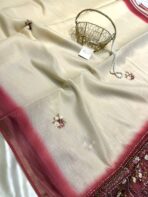 Clara (Embroidered Linen) - Maroon - Image 2