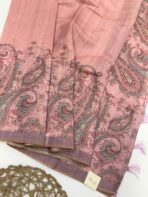 Rinita (Printed Chanderi) - Dusty rose