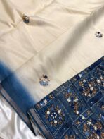 Clara (Embroidered Linen) - Mystic blue