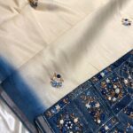 Clara (Embroidered Linen) - Mystic blue
