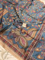Kanika (Printed Semi Tussar) -  Blue - Image 3