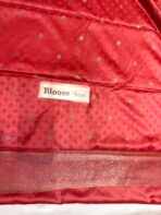 Suchitra (semi silk saree) - Tangerine - Image 4