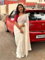 Dilruba (Viscose georgette) -  Ivory