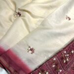 Clara (Embroidered Linen) - Maroon