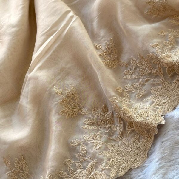 Maya (Tabby Organza) - Ivory