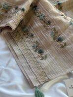 Clara (Embroidered Tissue) - Soft gold - Image 2