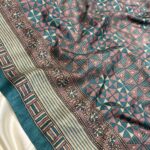 Vanvriti (Semi Tussar) - Teal green