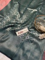 Sundhari (Semi silk) - Baby pink - Image 3
