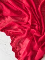 Zareen (Designer Georgette) - Red - Image 2