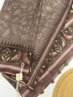 Agalya (Tussar) - Muted plum
