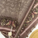Agalya (Tussar) - Muted plum