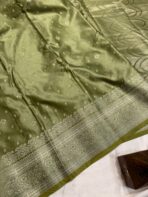 Suchitra (semi silk saree) - Pastel green
