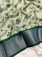 Smrithi (Dola silk) - Forest Green - Image 2