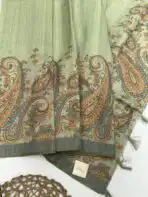 Rinita (Printed Chanderi) - Pastel green