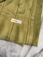 Kanikha (Banarasi soft silk) - Golden Olive - Image 6