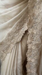 Maya (Tabby Organza) - Ivory - Image 5