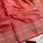 Suchitra (semi silk saree) - Tangerine