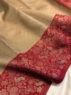 Lakshmi (Semi silk) - Gold Ivory - Image 3