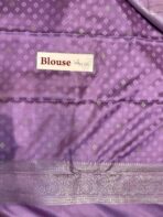 Suchitra (semi silk saree) - Lavender - Image 4