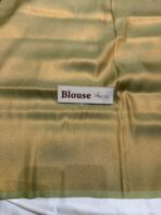 Banarasi soft silk in Pista green - Image 3